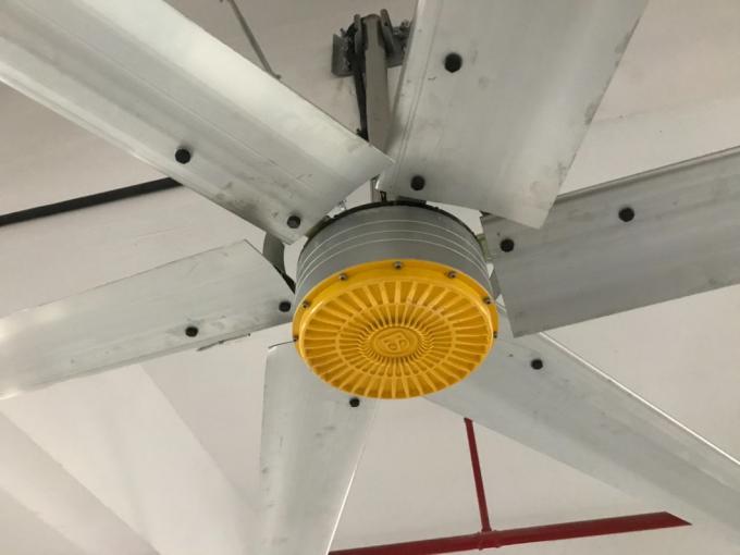 Máy làm mát không khí ngang HVLS Quạt trần công nghiệp 24 feet ODM 0