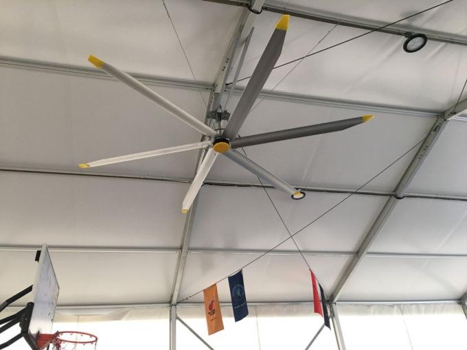 Máy làm mát không khí ngang HVLS Quạt trần công nghiệp 24 feet ODM 1