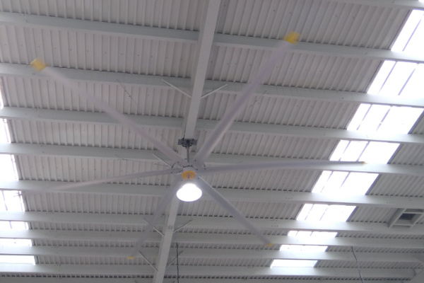 Máy làm mát không khí ngang HVLS Quạt trần công nghiệp 24 feet ODM 3