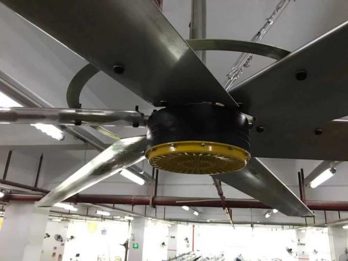 Máy làm mát không khí ngang HVLS Quạt trần công nghiệp 24 feet ODM 5