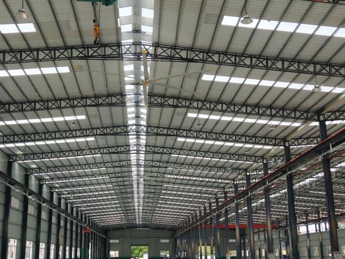 Máy làm mát không khí ngang HVLS Quạt trần công nghiệp 24 feet ODM 8