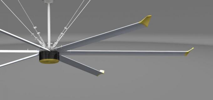 5 Blade Pmsm Motor HVls Industrial Ceiling Fan In New Energy Ô tô Byd Nhà máy 3