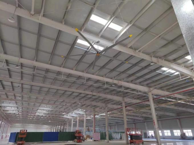 5 Blade Pmsm Motor HVls Industrial Ceiling Fan In New Energy Ô tô Byd Nhà máy 6