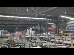 1.5KW nguồn cung cấp năng lượng 5-blade 7.3m 24FT JUNYI công nghiệp HVLS ốc vạt trần cho công nghiệp