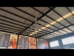 Dòng không khí lớn 7.3m 24FT Quạt HVLS công nghiệp với động cơ PMSM và chức năng tiết kiệm năng lượng