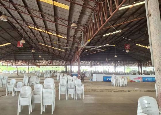 Giá tốt. Máy làm mát không khí ngang HVLS Quạt trần công nghiệp 24 feet ODM trực tuyến