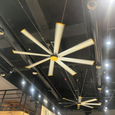 Giá tốt. Máy điều khiển HVLS Máy lưu thông không khí công nghiệp với mức tiếng ồn thấp ≤38db trực tuyến