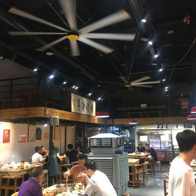 Giá tốt. Al-Mg hợp kim Blades 2.4m 8FT PMSM HVLS Fan cho làm mát không khí trong nhà hàng và Food Court trực tuyến