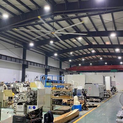 Giá tốt. 6Pcs Blade 7.3m 24FT Pmsm Máy quạt công nghiệp tiết kiệm năng lượng để làm mát không khí và thông gió trực tuyến