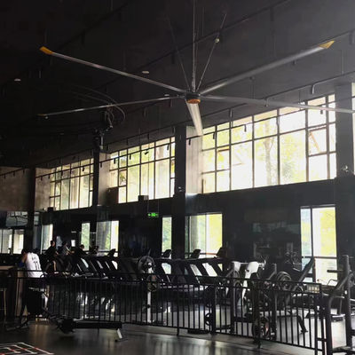Giá tốt. 1.5KW nguồn cung cấp năng lượng 5-blade 7.3m 24FT JUNYI công nghiệp HVLS ốc vạt trần cho công nghiệp trực tuyến