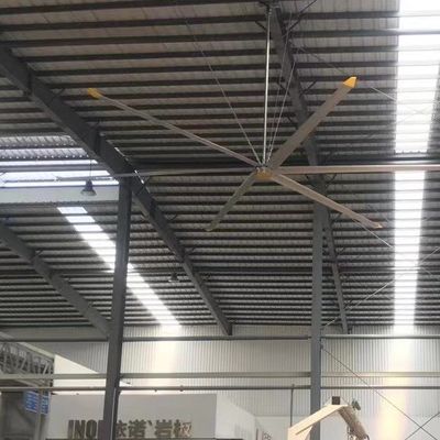 Giá tốt. 380V/220V 1.5KW HVLS Quạt trần công nghiệp để làm mát tiết kiệm năng lượng trong kho trực tuyến