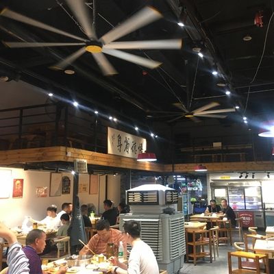 Giá tốt. BLCD Motor Drive Type 2.4m 8FT Fan HVLS không chải điện cho thông gió nhà hàng trực tuyến