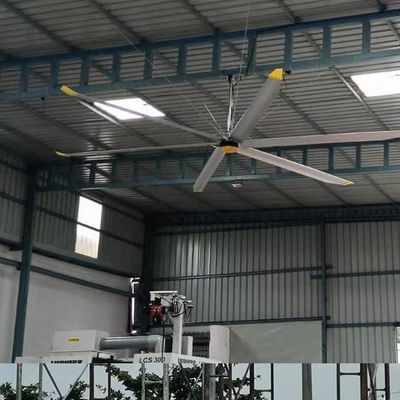 Động cơ BLCD 5.0m 16FT Lượng không khí lớn HVLS Quạt trần cho làm mát không khí và thông gió