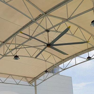 Giá tốt. Máy quạt HVLS 16FT gắn trên trần nhà để làm mát không khí và thông gió tối ưu trong ngành công nghiệp trực tuyến
