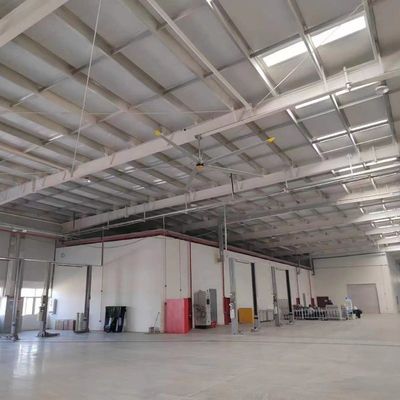Ống quạt nhôm DX 5 Blade Pmsm Motor HVLS Ống quạt trần công nghiệp được sử dụng trong ô tô BYD Energy