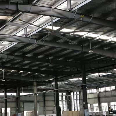 Giá tốt. Máy quạt trần công nghiệp Hvls Thiết bị thông gió Máy quạt vật liệu mảng nhôm cho sân vận động phòng tập thể dục trực tuyến