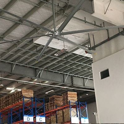 Giá tốt. Ống quạt trần công nghiệp với động cơ hộp số hoặc động cơ Pmsm cấu hình quạt HVLS như máy thổi không khí cho mục đích thông gió và làm mát xưởng trực tuyến