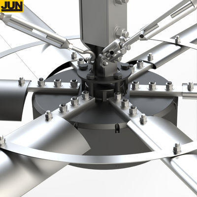 5.0m 16FT Tiếng ồn thấp Lượng gió lớn Luồng không khí Cửa sổ nhà để xe khổng lồ Công nghiệp HVL Ống quạt trần lớn